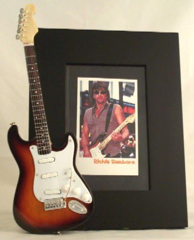 Richie Sambora Bon Jovi Picture Frame with Miniature Guitar Replica