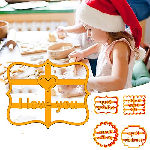 8Pcs Cookie Molds with Good Wishes,Cookie Molds with Rude Sayings Cuss Words, Funny Cookie Molds, Used for DIY Baking Cake Biscuit Desserts