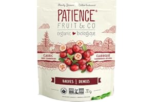 Patience Fruit & Co. Organic Classic Dried Cranberries, Gently Sweetened, 283 Grams