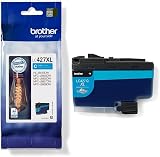 Brother LC-427XLC Cyan Ink Cartridge High Yield Genuine view 1