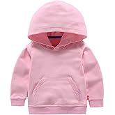 TeTii Baby Toddler Kids Boy Girl Solid Casual Pocket Hoodie Sweatershirt Pullover
