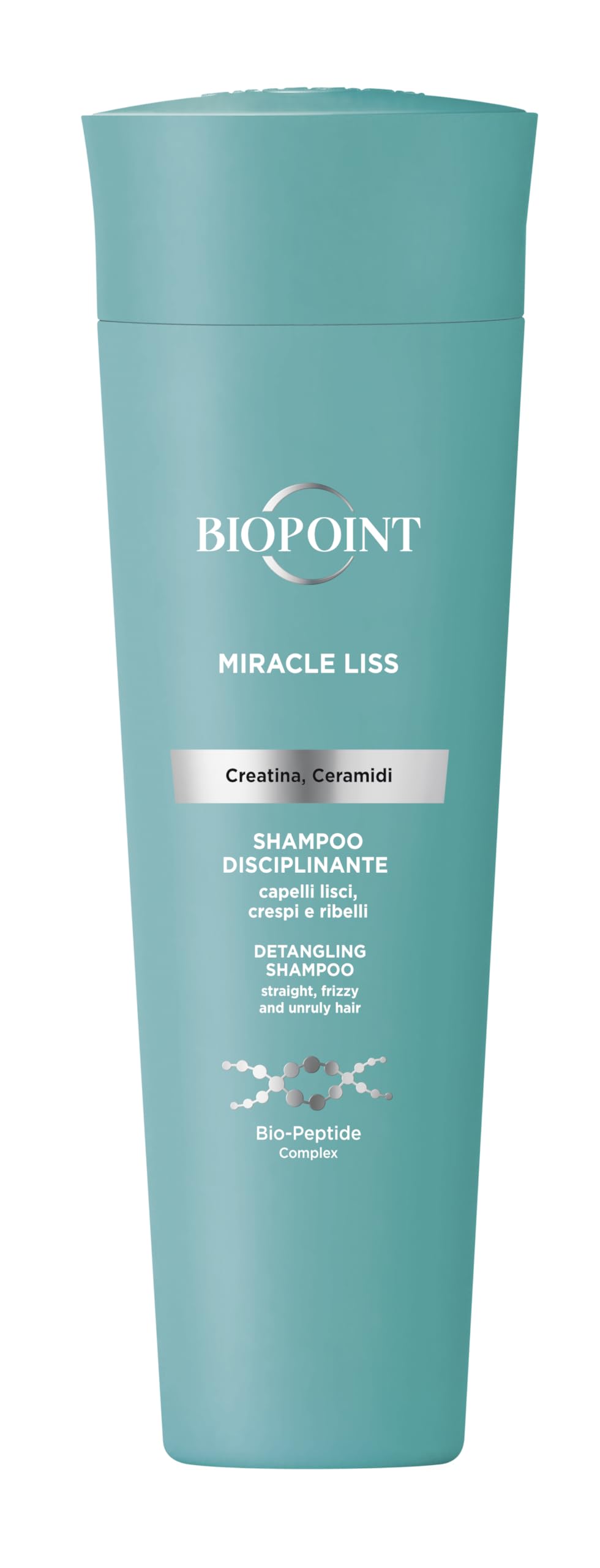 Biopoint Miracle Liss 72h Smooth Shampoo, Gentle Cleansing Action, Restores Hair Balance, Gives Hair Light, Smooth and Silky Long 200ml