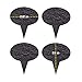 VersaChalk Black Slate Cheese Markers, Set of 4, Round - Small Rustic Farmhouse Decor Chalkboard Signs for Charcuterie Cheese Board Serving Tray Accessories