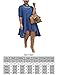 XUGWLKJ Women's Blue Denim Shirt Dress Long Blouses Long Sleeve Big Swing Casual Denim Party Dress