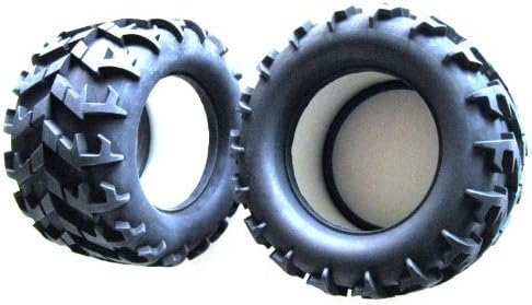 T/E Maxx, Savage, Revo 2.5, 5.9 X 3.4 in Tire Set of(2) by RC Raven