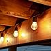 LampLust Outdoor String Lights 48 Ft - Glass Edison Bulbs, 15 Hanging Sockets, Dimmable, Commercial Grade, Waterproof, Connect 7 Strands, Patio, Porch or Garden Lighting - ETL Listed
