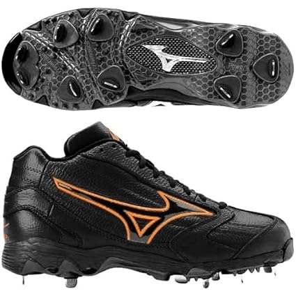 Orange mizuno baseball cleats Clearance