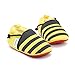 Delebao Baby Infant Toddler Cartoon Rubber Sole Crib Shoes Slippers Prewalker 3-24 Months (12-18 Months, Bee)