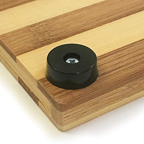 16 Cutting Board Rubber Feet with Stainless Steel Screws & Washer
