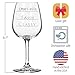 National Etching Funny Wine Glass with “Classy, Sassy, Smart-Assy” Gauge Saying, Classic Stemmed Wine Glass for Women and Men