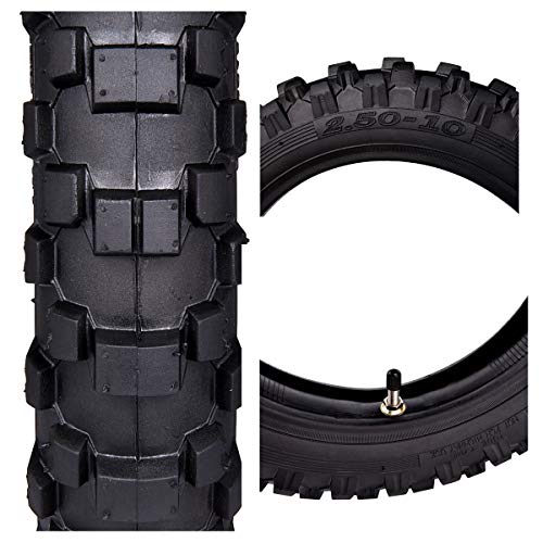 2.50x10" Knobby Tyre 2.510 Front Rear Tire w/ Inner Tube TR4