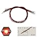 EDGELEC 20pcs Prewired 0402 Red SMD LED Light Emitting Diode DC 2V Micro Litz Length 7.8in. (20cm) Soldered Mini LED Lights for DIY Manual Model Toy Decoration