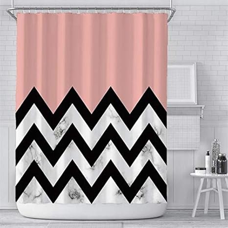 QWH Badezimmer Wasserdicht 3D Blackout Duschvorhang Home Decoration