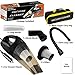 Lovin Product Car Vacuum, Portable Handheld Car Vacuum Cleaner with Strong Suction; DC 12-Volt 120W High Power/Wet Dry Use; with 15feet Power Cord, 2 Filters, Carry Bag - Black