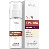 Caresilk Snail Mucin Serum - Face Hydrating Essence - Hyaluronic, Collagen, Royal Jelly - Advanced 95% Snail Peptide Moisturizer, Barrier Serum - 100 ml