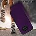Ulsaar Samsung Galaxy S7 Edge Case Slim Fit Three Layer Silicone and Plastic Shockproof Heavy Duty Protection,Purple Black