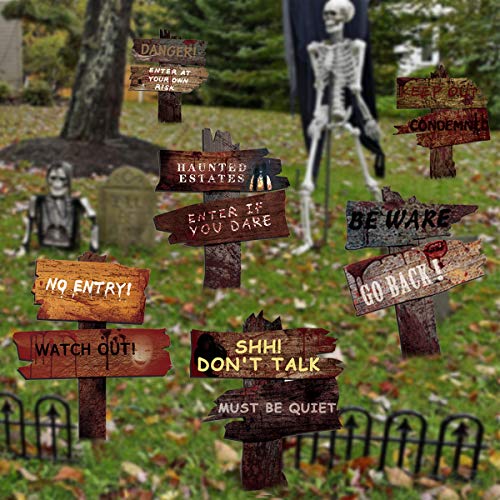 DQFAQYY Halloween Decorations Yard Signs Stakes 6Pcs 10\