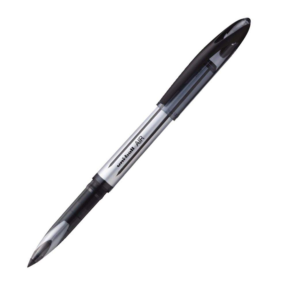 uni-ball UB-188-L Air Rollerball Pens. Premium 0.7mm Medium Nib for Super Smooth Handwriting. Writes Like a Fountain Pen. Fade and Water Resistant Liquid Uni Super Ink. Box of 12 Black Ballpoint Pens — image 1