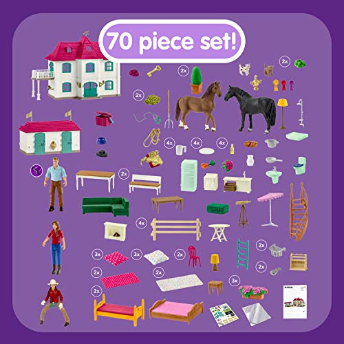 Schleich Horse Club 42416 Large horse stable with house and stable – Bild 4