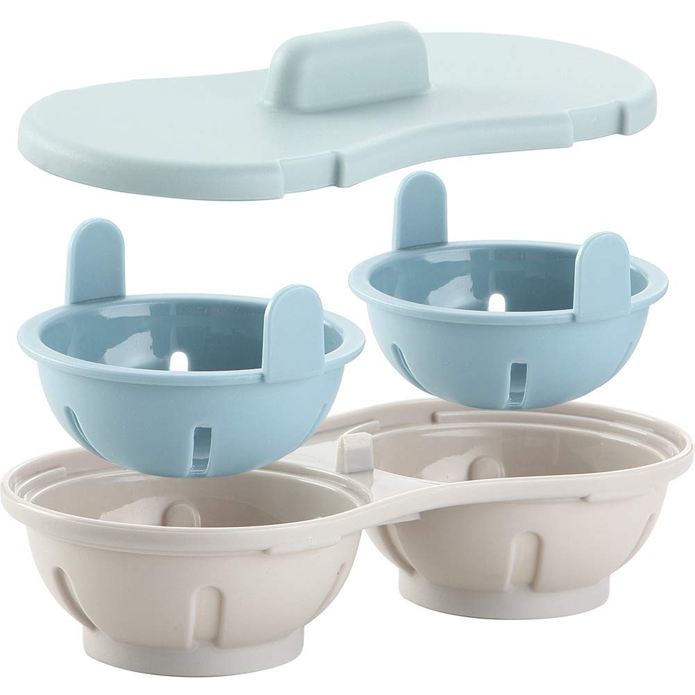 SADA72 - Escalfador de Huevos para microondas (Doble Taza, Alta ...