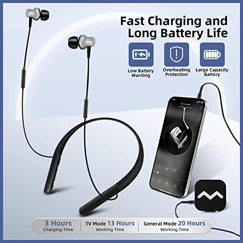[2022 Upgraded] Rechargeable Hearing Aids for TV Watching
