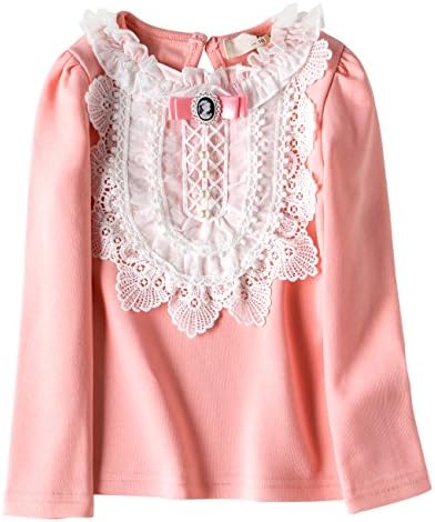 VYU Toddler Little Girls Long Sleeve Blouse 2-8 Years Kids Cotton Warm Shirts