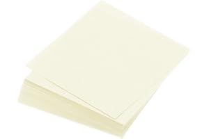 MECCANIXITY 100 Sheet Origami Paper Double Sided Cream White 5.5 x 5.5 Inch Square Sheet for Art Craft Project, Beginners, Gi