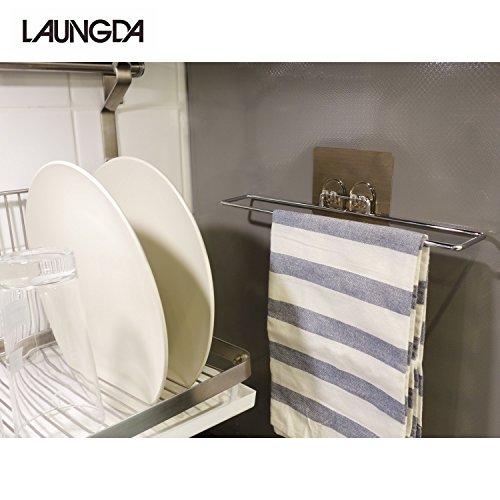 Towel Rack Laungda Towel Bar Holder Wall Mount Self Adhesive Towel Rail