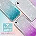 MATEPROX Compatible with iPhone XR case,Bling Sparkle Cute Girls Women Protective Case (Gradient Green)