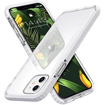 MATEPROX iPhone 11 Case Clear Thin Slim Crystal Transparent Cover Shockproof Bumper Case for iPhone 11 6.1(White)