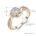 ACEFEEL JEWELRY Acefeel Cheap Cubic Zirconia Promise Ring For Her Wedding Engagement Ring For Women Rose Gold Plated