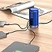6 Port USB Charging Station - Seenda USB Desktop Charger with Smart Identification - Blue