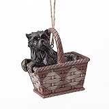 Enesco Jim Shore Hanging Ornament - Toto in Basket