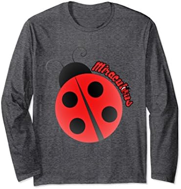 Unisex Miracle Ladybug Long Sleeve T-Shirt Small Dark Heather