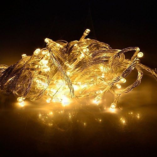 TANZILIGHT® 10M/33ft Warm White LED String Lights 100 LEDs Indoor Decorative Lights for Diwali Christmas