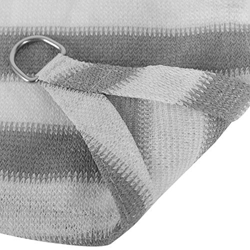 EUGAD Sonnensegel 2x3m Rechteckig Sonnenschutz Balkon Terrasse Schattenspender HDPE Wasserdurchlässig UV-Schutz Grau… – Bild 5