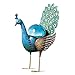 Metal Gazing Peacock Garden Stake