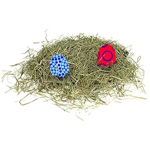 Paasgras 160 gr hooi decoratieve gras bergweidenhooi 4 zakken à 40 g paasnest geschenkmand