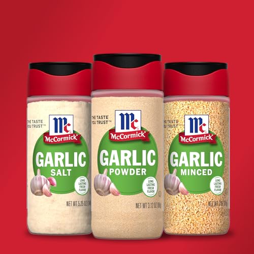 MCCORMICK GARLIC POWDER, NON GMO, MADE FROM FRESH, WHOLE GARLIC CLOVES, FOR BRINGING CONSISTENT FLAVOR TO MEALS & RECIPES, 3.12 OZ