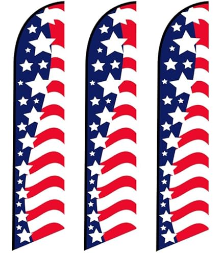 American Flag 12ft Feather Flag Standard In Stock Ready To Ship - Foto 2