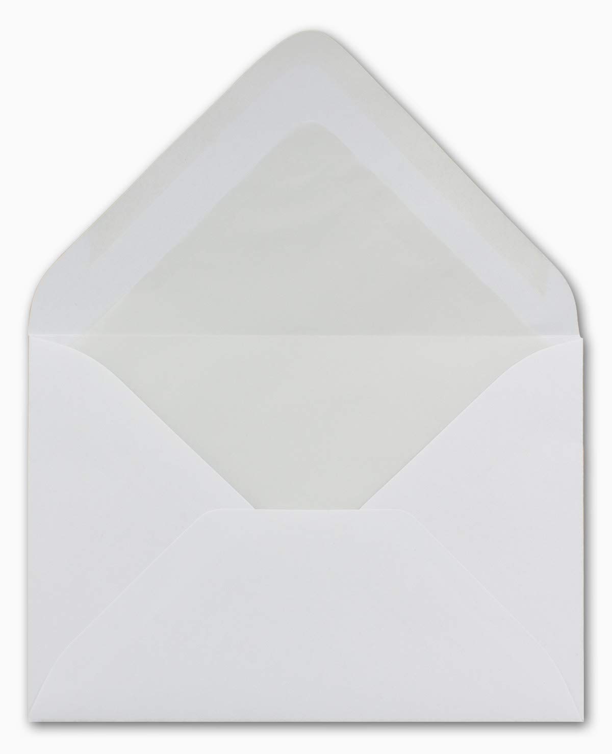 B6 100 DIN Envelopes with Silk Lining White 125 x 176 mm 80 g/m² Nassklebung Post in Envelopes Without Window Christmas Card Invitations from Your Glüxx Agent