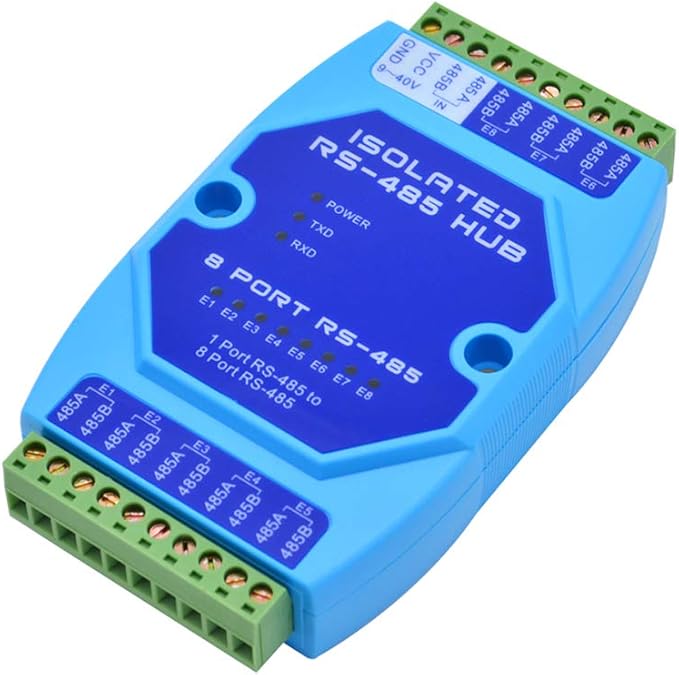 RS485 to 8 Ports RS485 Repeater Optical Isolator Industrial
