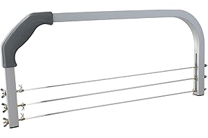 3 Blade Adjustable Cake Cutter Leveler with Height Measuring Guide, Slicing Wire for Multi-Layer Cakes, Baking Decorating Too