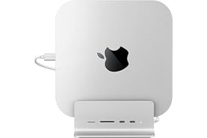Minisopuru Mac Mini Dock Support M.2 NVMe/SATA SSD, 5 in 1 USB C Hub for Mac Mini, Mac Mini Hub Stand & Docking Station Mac Mini Accessories with 2 USB C 10Gbps Data, TF& SD, M.2 SSD(Not Included)