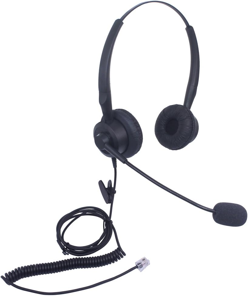 Xintronics Wired Telephone Headset RJ11 Binaural with Amazon.co.uk