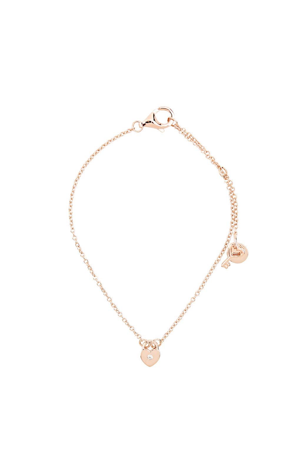 Esprit Sterling Silver Cubic Zirconia Charm Bracelet, Women's Jewellery