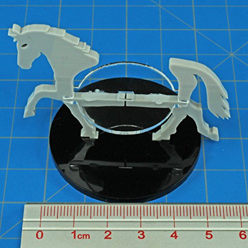 Warhorse, Character Mount Marker, Grey, 50mm Circle Base (1)