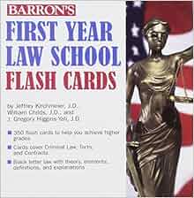 Barron S First Year Law School Flash Cards 350 Cards With