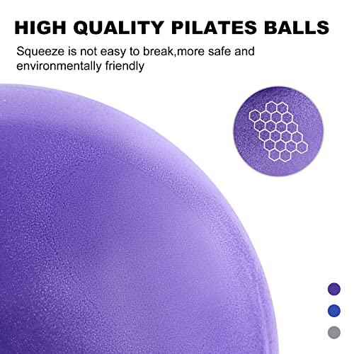 TECHP Pilates Mini Exercise Ball 8 Inch (Inflated) Stability Ball
