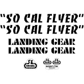 SE Bikes So Cal Flyer Decal Set Null Black | SE Bikes SoCal Flyer Decal Set - Black Vinyl, Custom Bike Styling